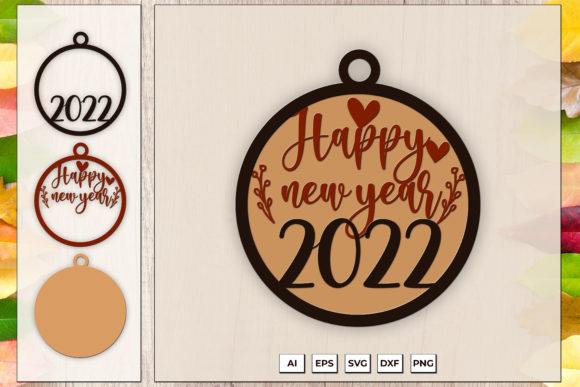 3D Happy New Year 2022 Layered SVG Adds Festive Dimension to Local Branding