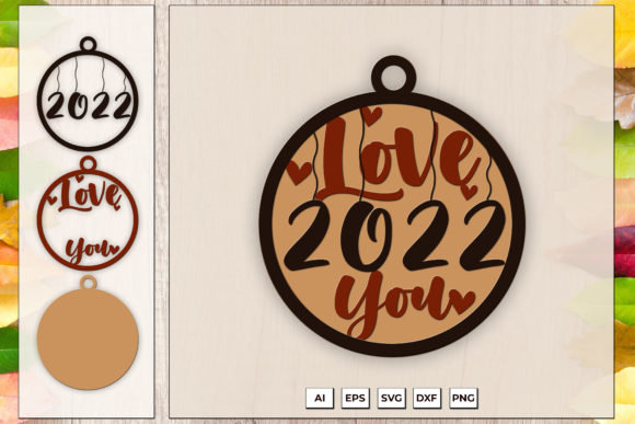 3D Layered Happy New Year 2022 SVG: A Festive Design Asset for Seasonal Branding