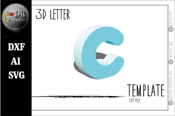 3D Letter Rounded C: A Versatile 3D SVG for Modern Branding and Marketing