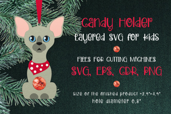 3D SVG Christmas Magic: Sphinx Cat Ornament Template Review