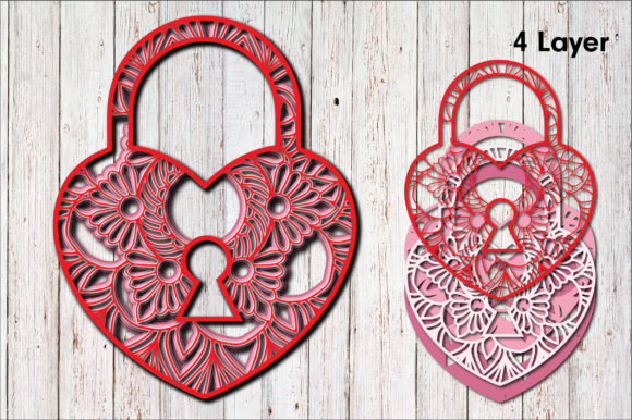 3D Valentine's Day Lock: A 3D SVG Design for Romantic Branding and Seasonal Marketing