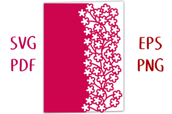 Blossom Flower Lace Edged 3D SVG Card for Creative Sellers