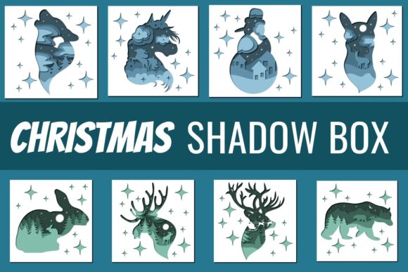 Christmas Animals Shadow Box SVG Bundle Review for Real Embroidery Projects