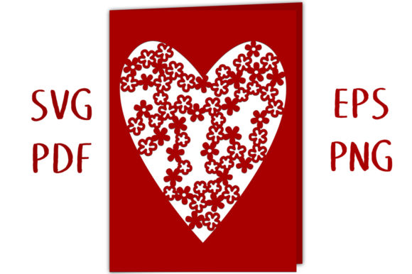 Drifting Blossom Heart Card 3D: A Versatile 3D SVG for Emotional Branding and Visual Content