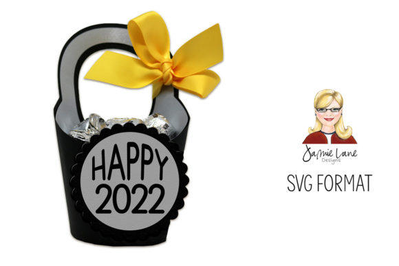 Happy 2022 Wrap Box: A 3D SVG Design for Seasonal Blog Graphics and Editorial Content