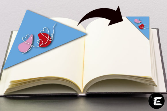 Love Bookmark: A 3D SVG Shape for Stylish Editorial Design