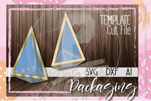 💫 Piramidal Diamond Box -Triang Base 💫 – 3D SVG Shapes for Versatile Digital Product Design