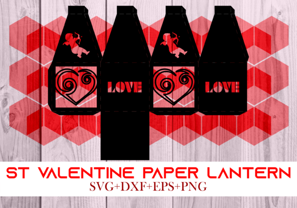 St Valentine Paper Lantern Series 0045 – 3D SVG Shape for Holiday Decor & Commercial Design