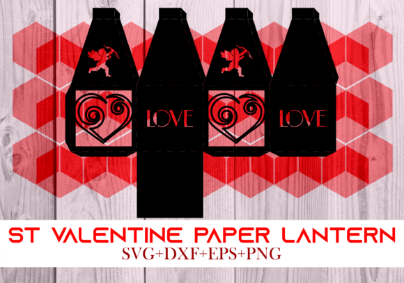 St Valentine Paper Lantern Series 0059 – 3D SVG for Holiday Decor & Commercial Design
