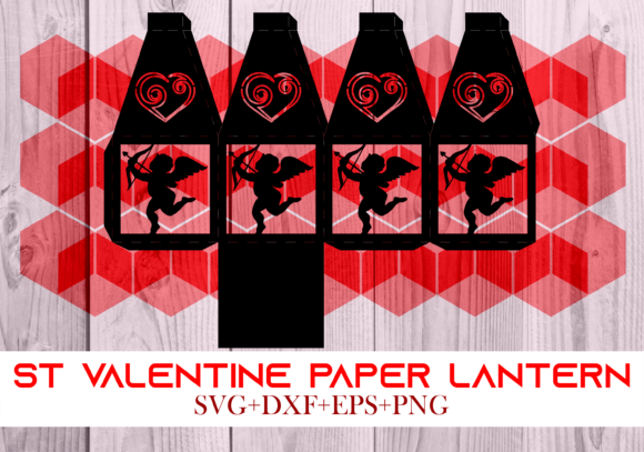 St Valentine Paper Lantern Series 0097: A 3D SVG Shape for Holiday-Themed Visual Storytelling