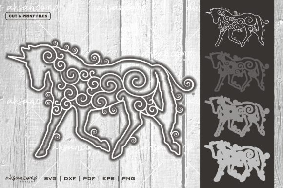 Unicorn Vector 3D Layered 5: A Designerβs Take on This 3D SVG Shadow Box for Real Client Projects