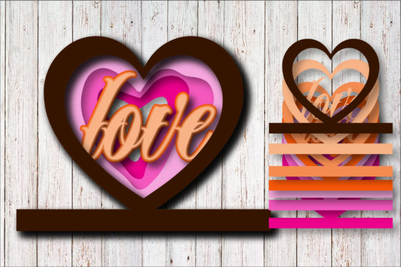 Valentine's 3D Layered Craft: A Designer’s Take on Its Use in SVG & Shape-Based Visual Projects