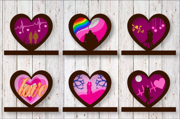 Valentine s Day Layer Craft 3D Bundle