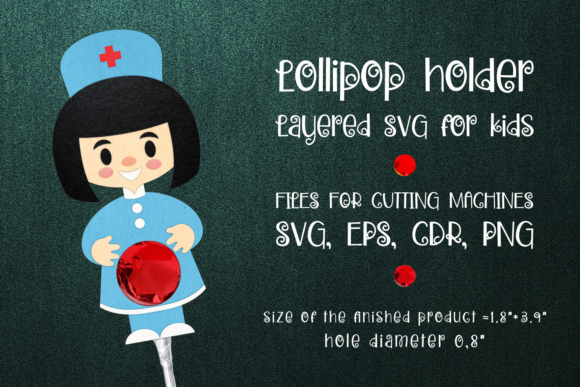 Woman Doctor Lollipop Holder Template Review