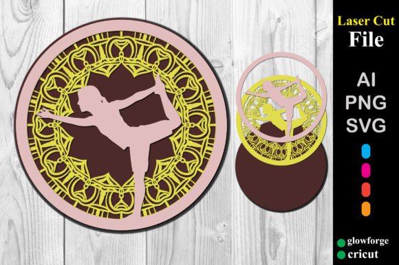 Yoga Mandala 3D SVG: A Versatile Shape for Crafters & Handmade Sellers